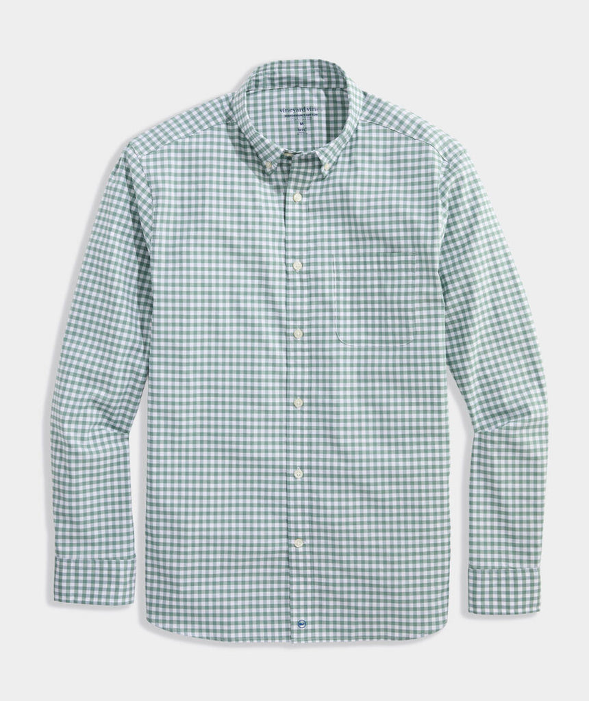 Vineyard Vines Performance Cotton Skysail Gingham Shirt