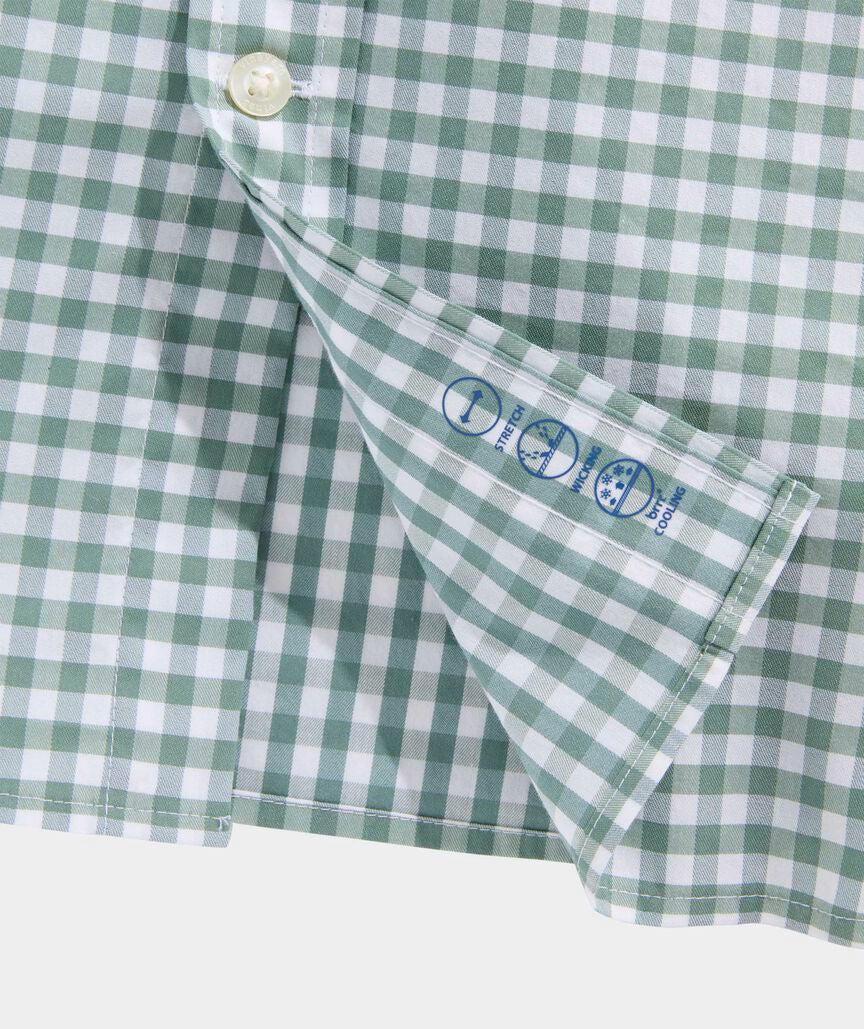 Vineyard Vines Performance Cotton Skysail Gingham Shirt