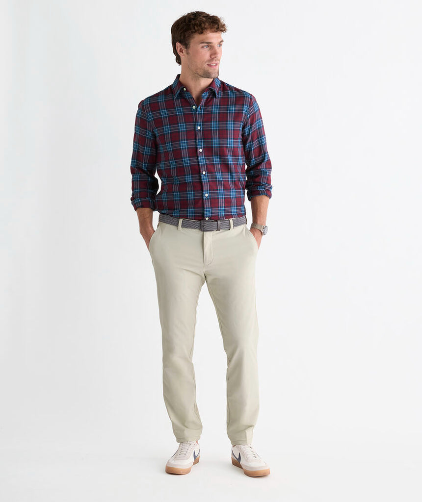 Vineyard Vines Performance Tech Twill Plaid Shirt