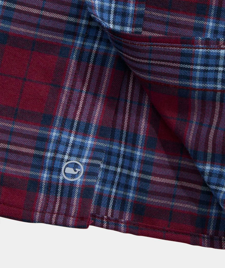 Vineyard Vines Performance Tech Twill Plaid Shirt