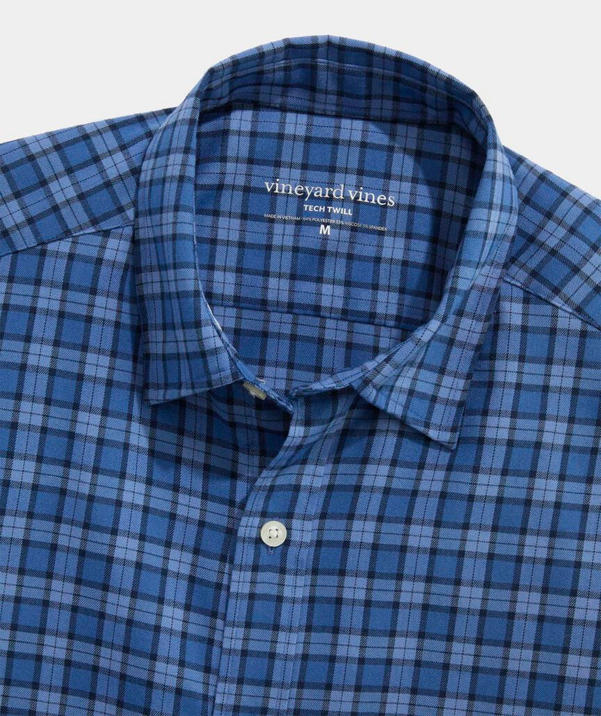 Vineyard Vines Performance Tech Twill Plaid Shirt