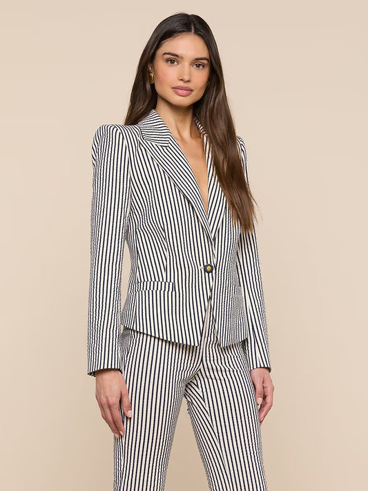 L'Agence Misa Seersucker Blazer