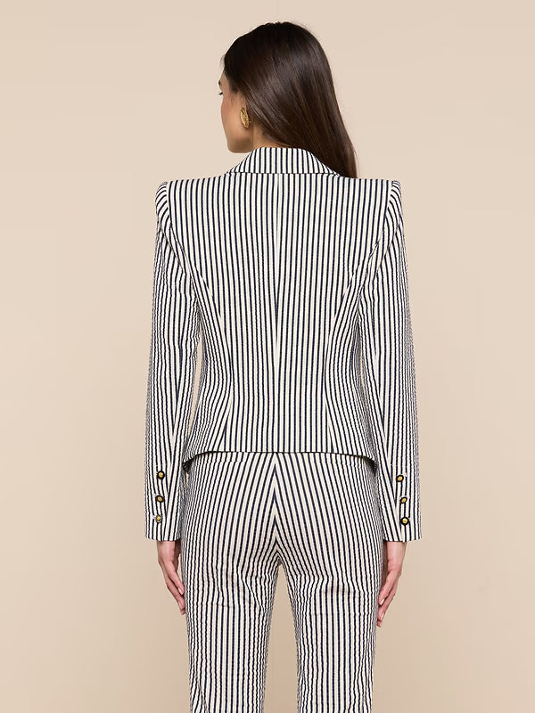 L'Agence Misa Seersucker Blazer