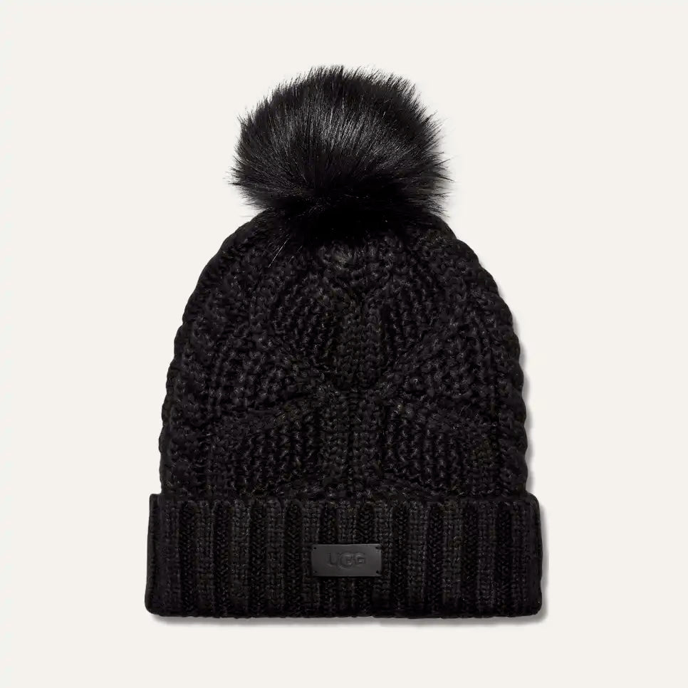 UGG® Women's Cable Beanie With Pom