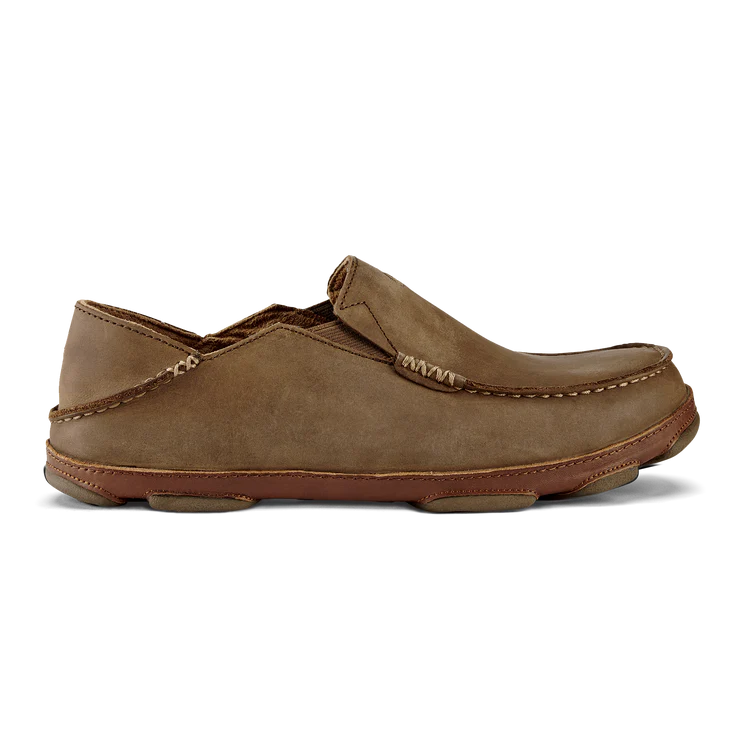 Olukai Moloā Men’s Leather Slip On Shoes