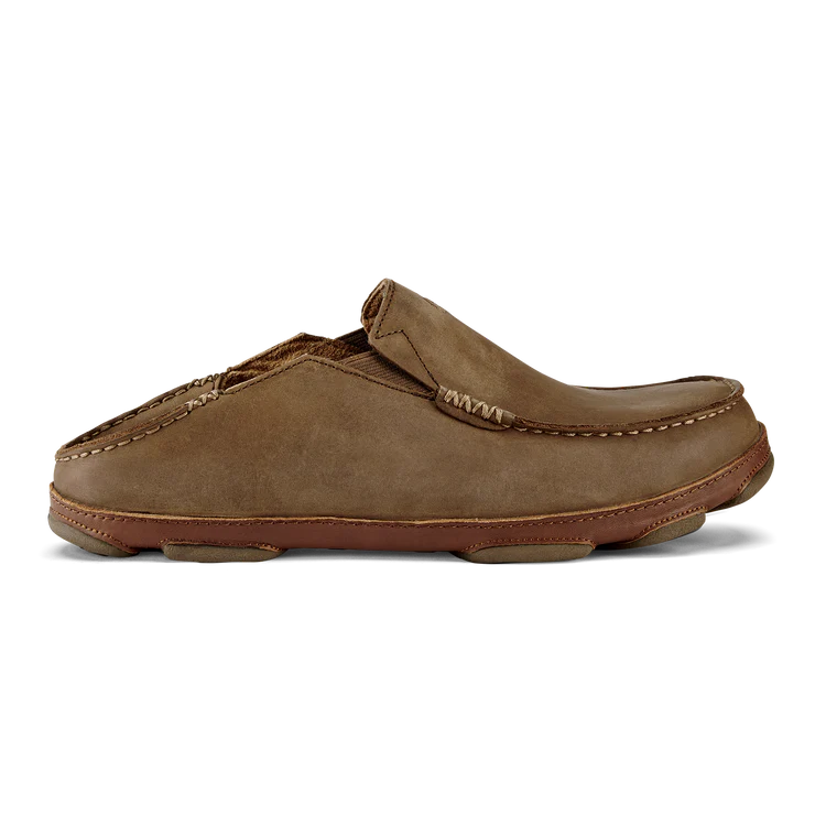 Olukai Moloā Men’s Leather Slip On Shoes