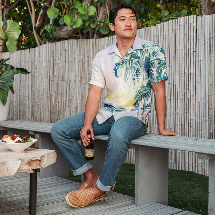 Olukai Lae‘ahi Lauhala Woven Leather Shoes