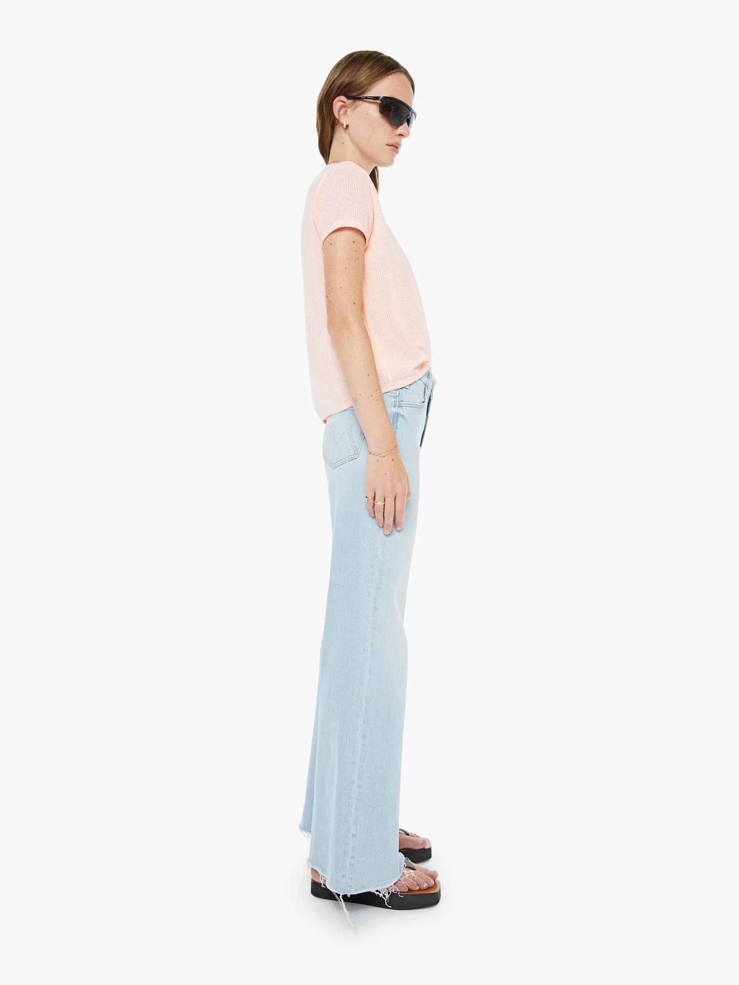 Mother Denim The Hustler Roller Skimp Fray