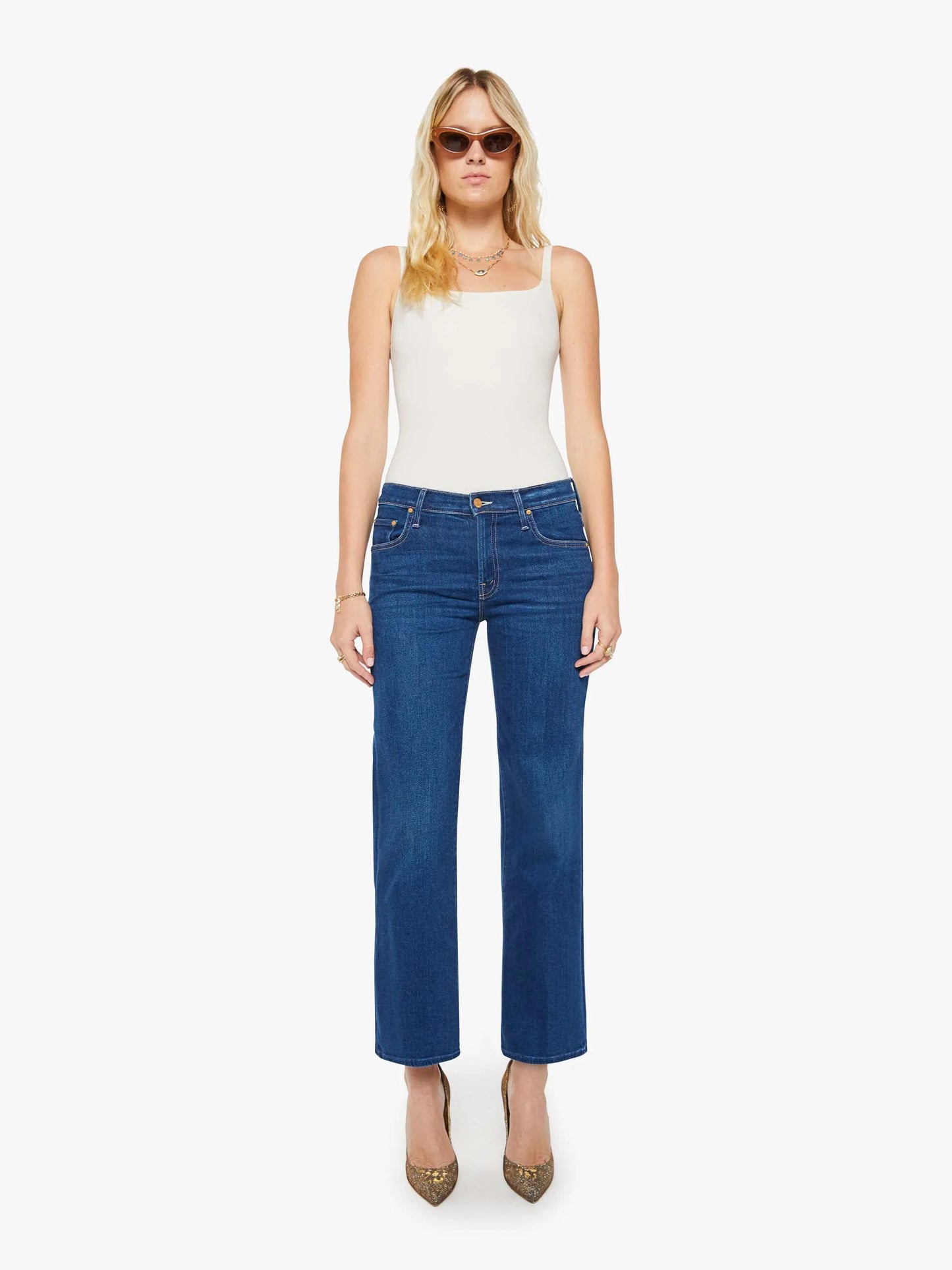 Mother Denim The Mid Rise Rambler Flood