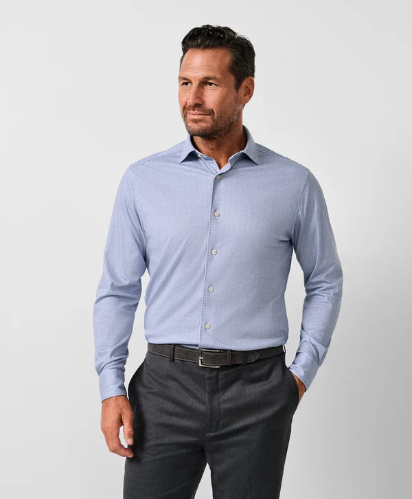 David Donahue Knit Sport Shirt