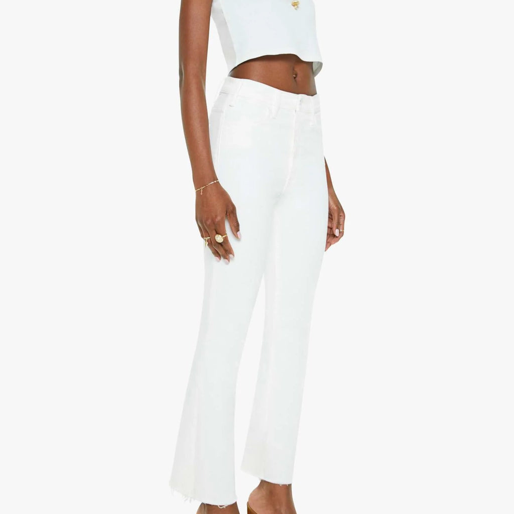Mother The Insider Crop Step Fray