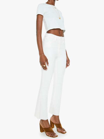 Mother The Insider Crop Step Fray