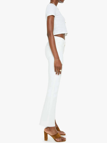 Mother The Insider Crop Step Fray
