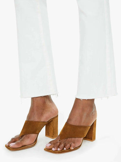 Mother The Insider Crop Step Fray