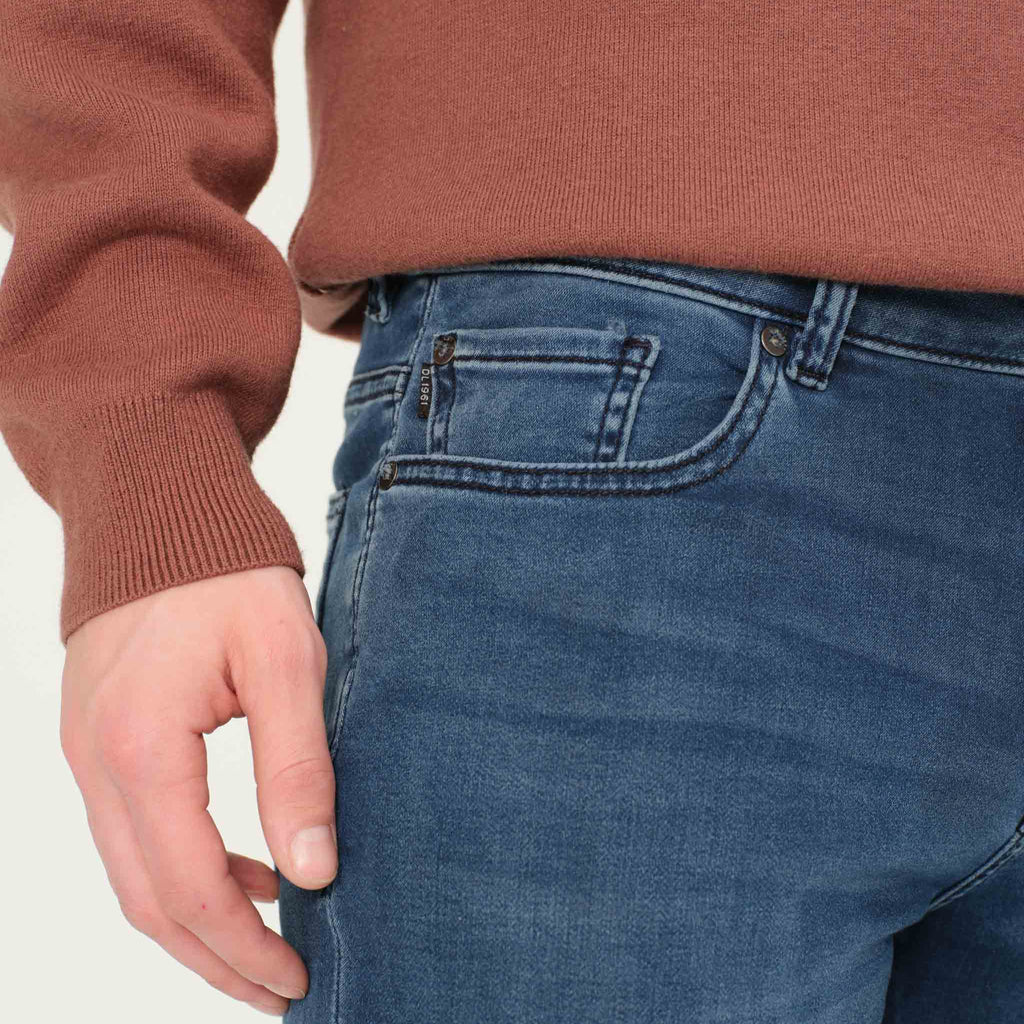 DL1961 Nick Slim Jeans DL Ultimate Knit - Stream (Dark Indigo)