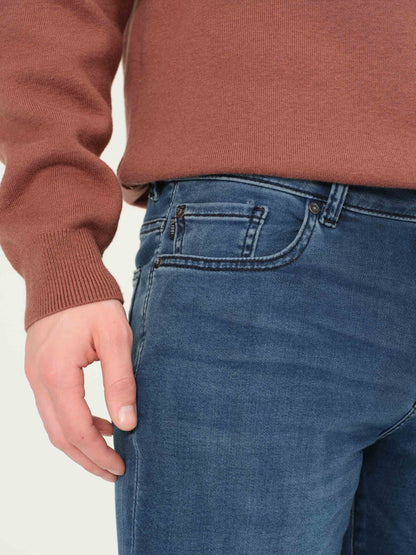 DL1961 Nick Slim Jeans DL Ultimate Knit - Stream (Dark Indigo)