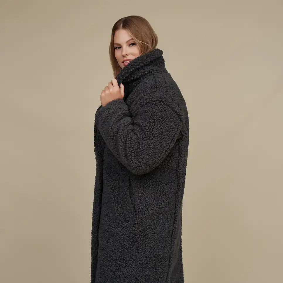 UGG® Women's Gertrude Long Teddy Coat