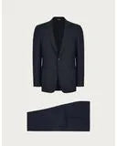 Canali Suit Navy Blue Wool