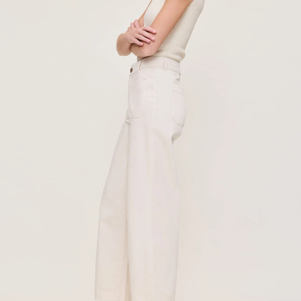 DL1961 Hepburn Wide Leg High Rise Ankle Jeans