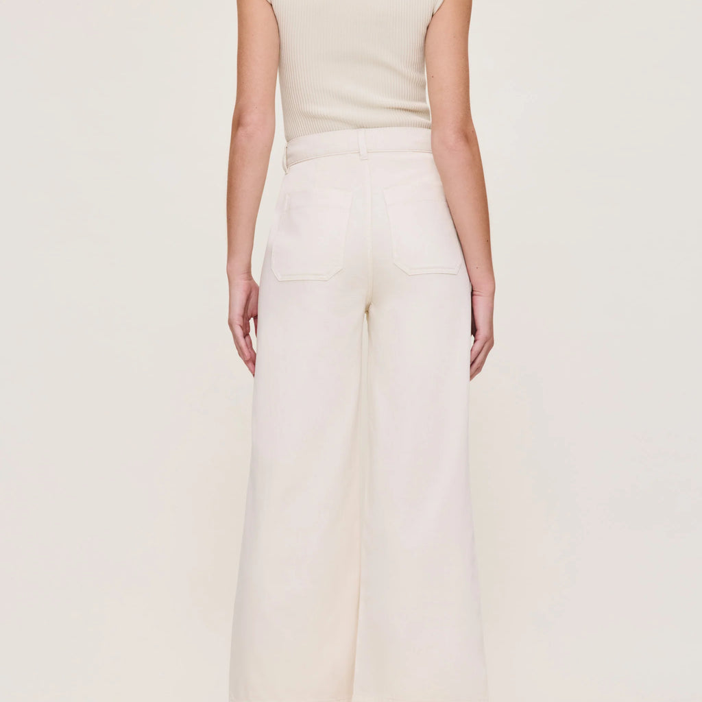 DL1961 Hepburn Wide Leg High Rise Ankle Jeans