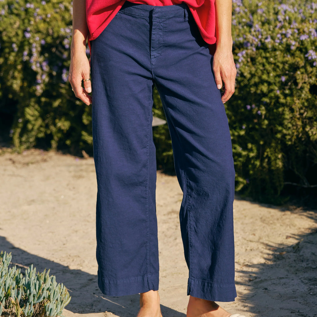 Frank & Eileen Wexford Wide-Leg Linen Pant