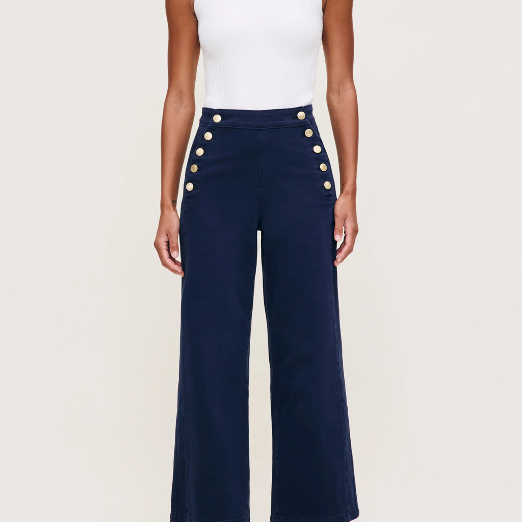 DL1961 Hepburn Wide Leg High Rise Ankle