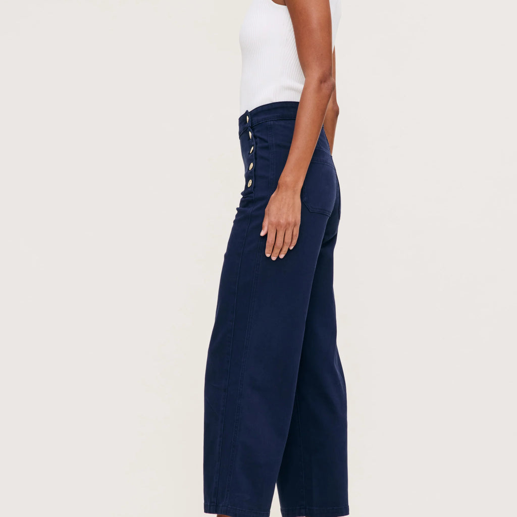 DL1961 Hepburn Wide Leg High Rise Ankle