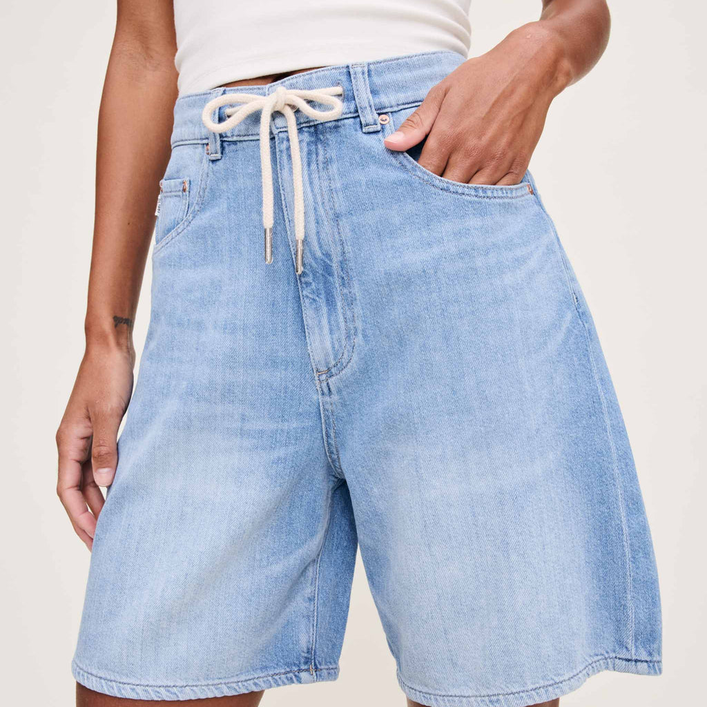 DL1961 Taylor Drawstring Short Ultra High Rise 7"