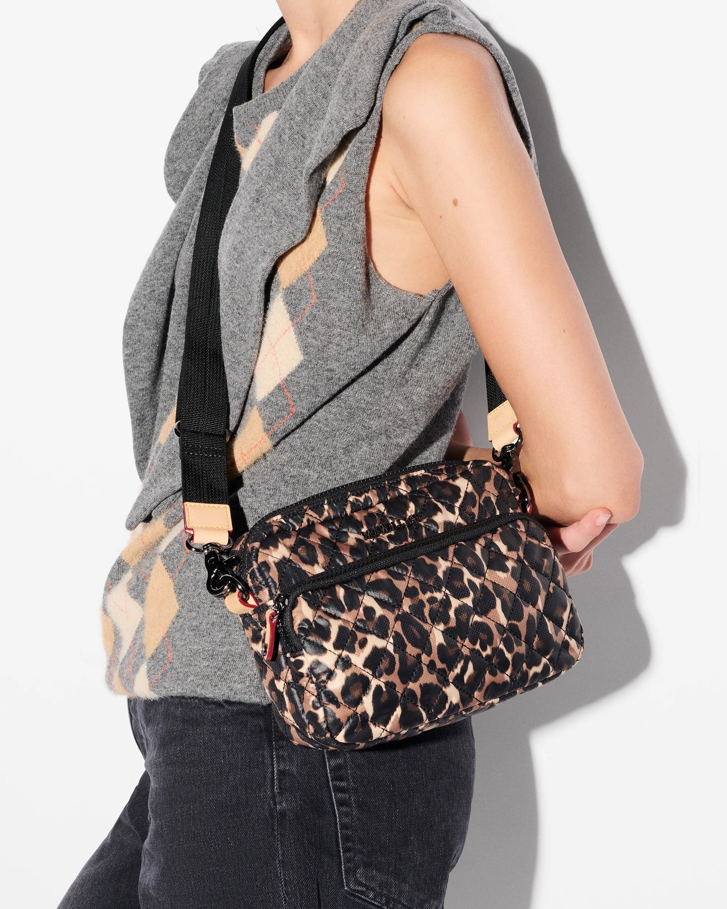 MZ Wallace Leopard Small Metro Camera Bag