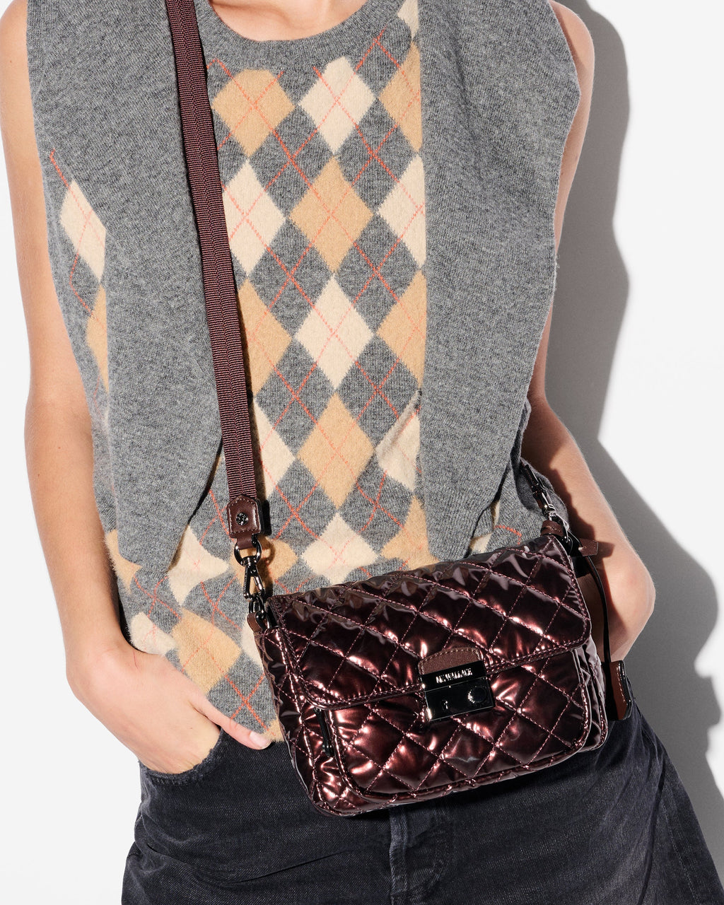 MZ Wallace Small Crosby Lock Crossbody