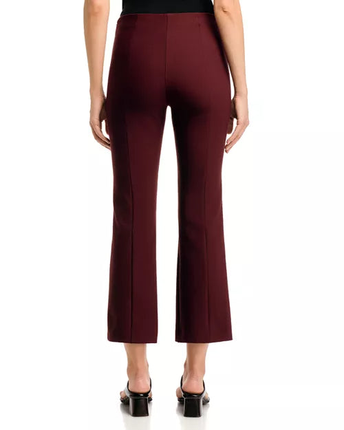 Vince Niki Mid-Rise Pintuck Crop Flare Pant