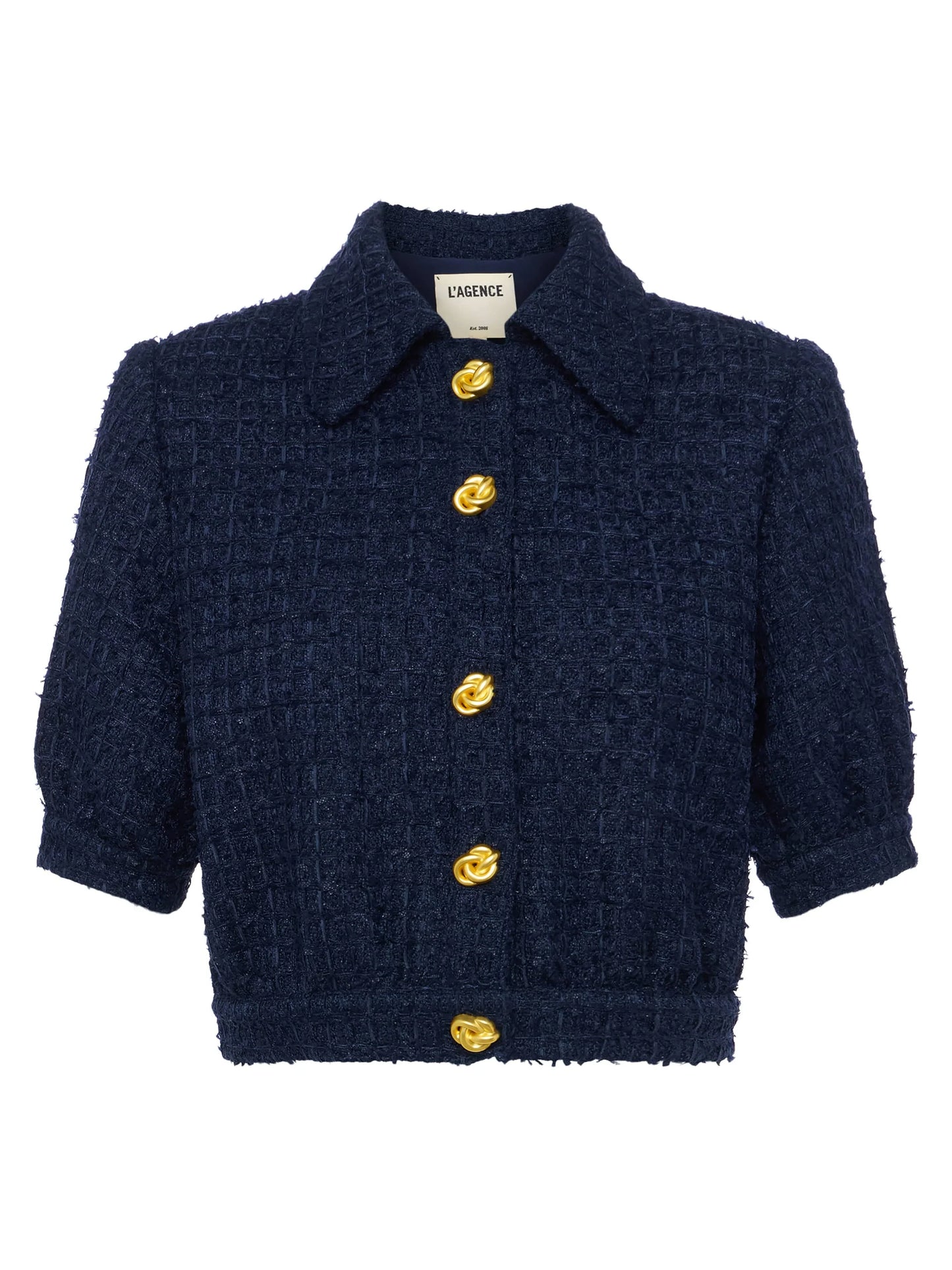 L'Agence Cove Cropped Tweed Jacket