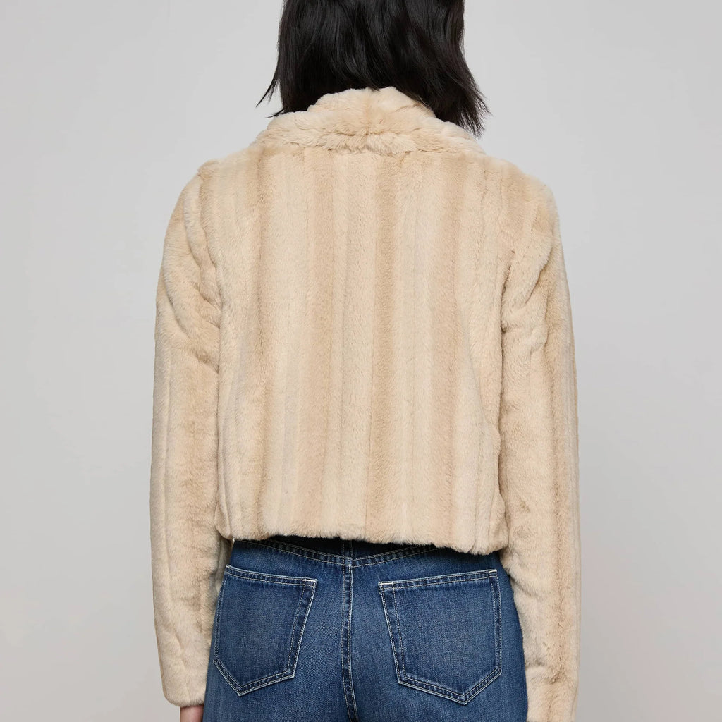 L'Agence Davy Faux Fur Jacket