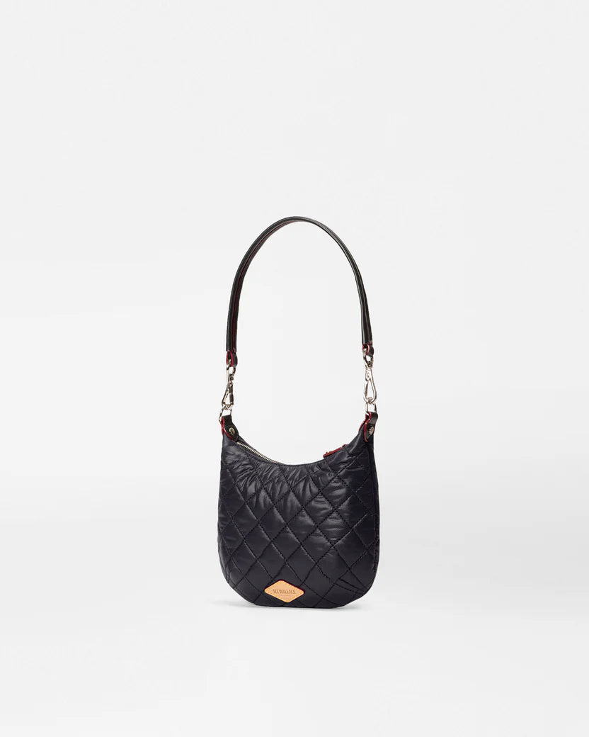 MZ Wallace Black Mini Crosby Sienna