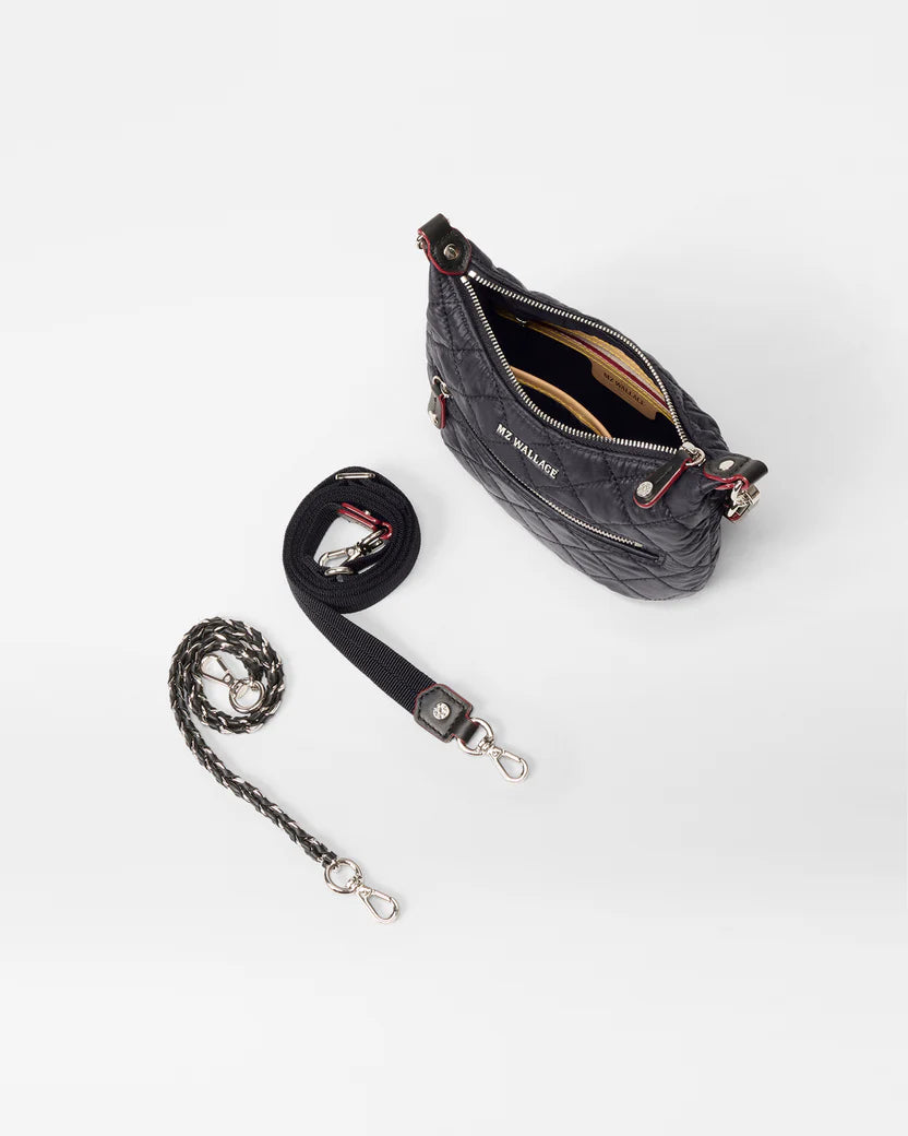 MZ Wallace Black Mini Crosby Sienna