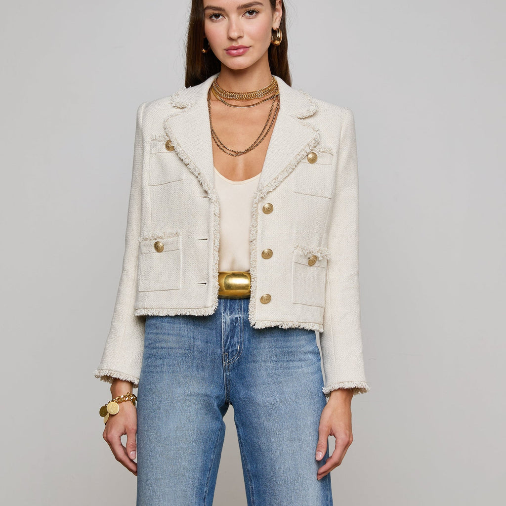 L'Agence Sylvia Tweed Jacket