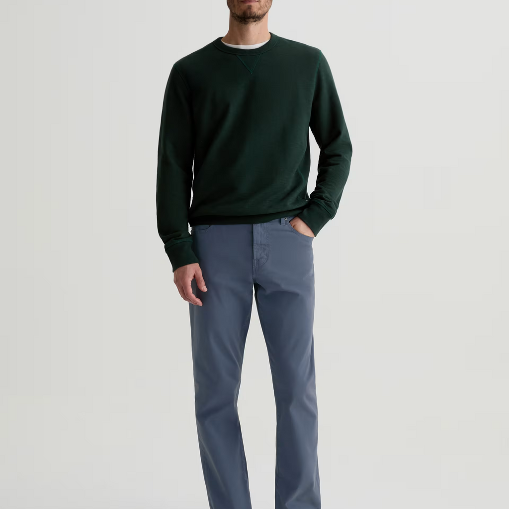 Everett Sueded Sateen Slim Straight Pant