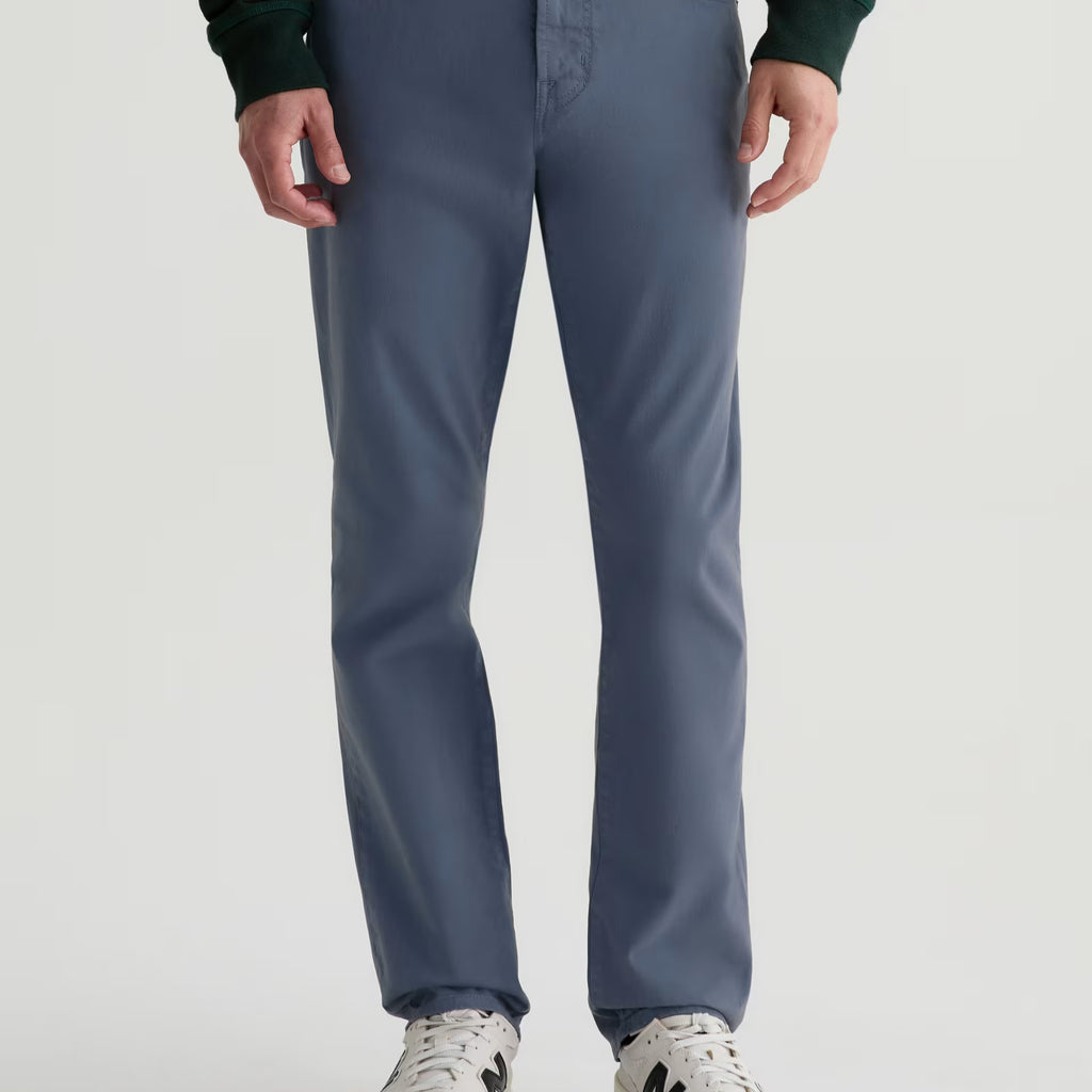Everett Sueded Sateen Slim Straight Pant