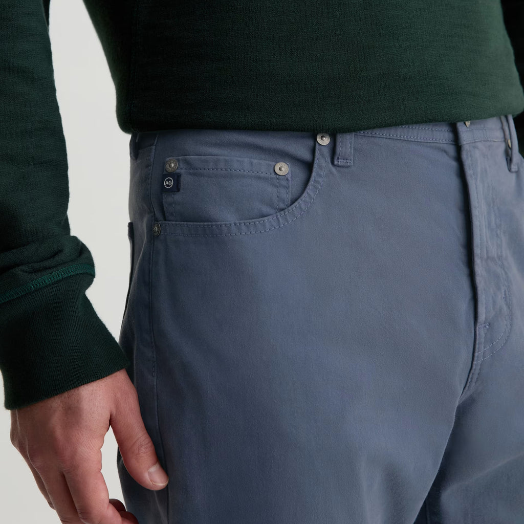 Everett Sueded Sateen Slim Straight Pant