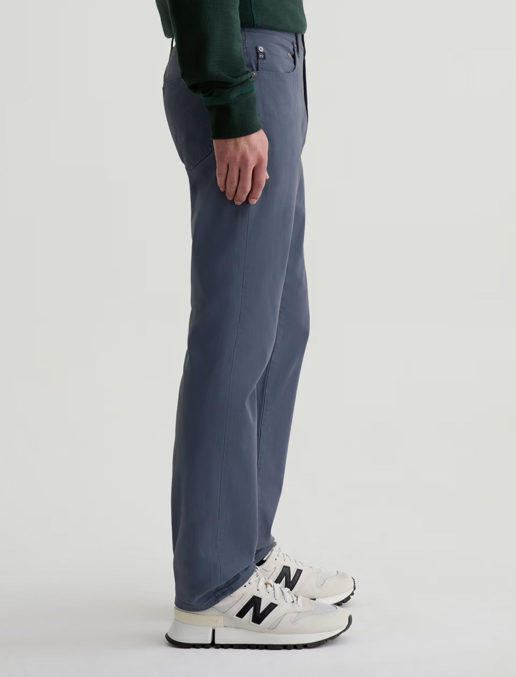 Everett Sueded Sateen Slim Straight Pant