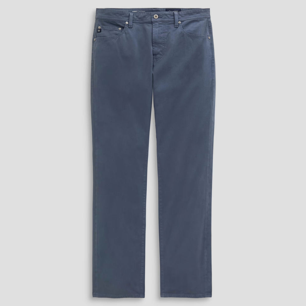 Everett Sueded Sateen Slim Straight Pant