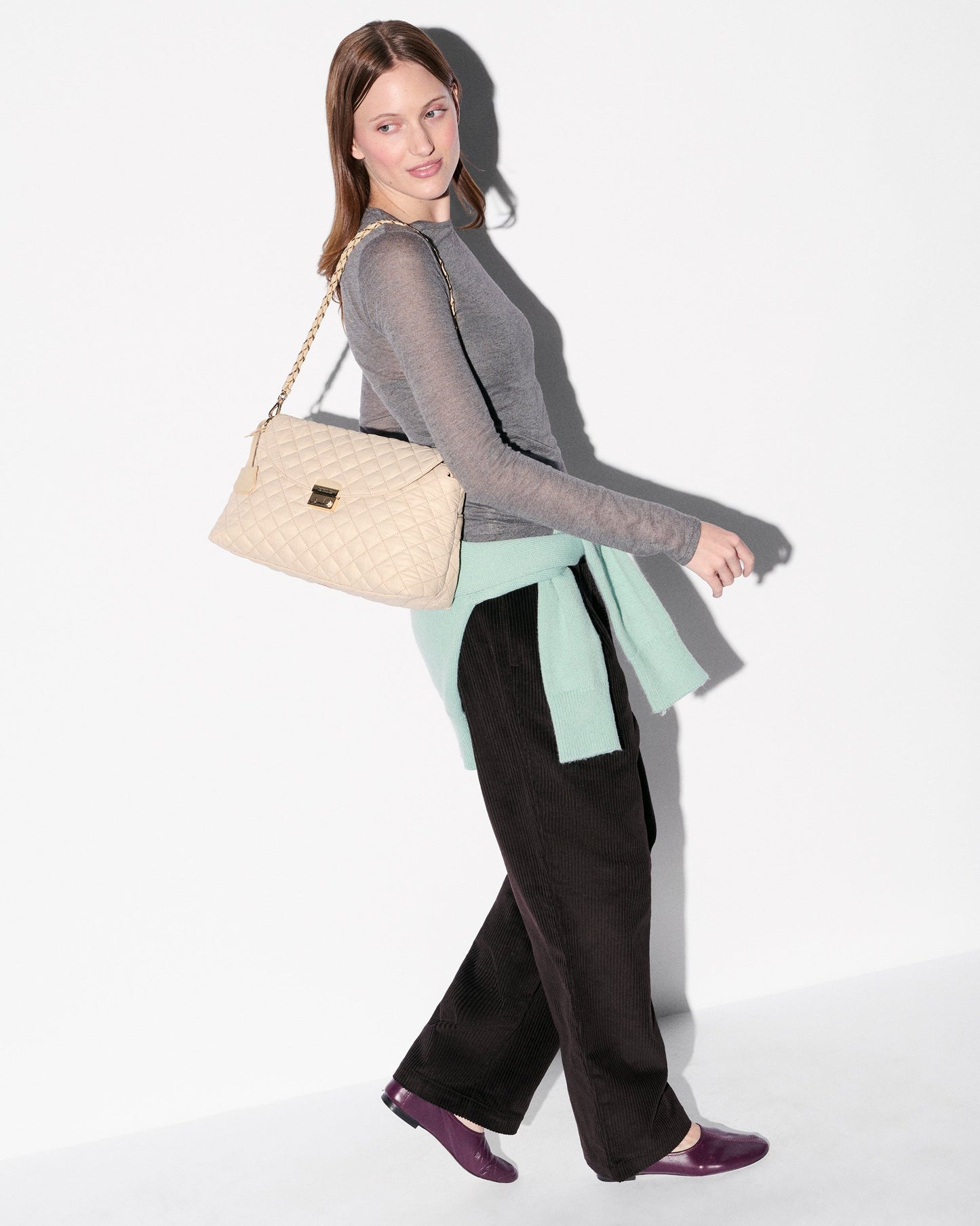 MZ Wallace Buff Crosby Lock Shoulder