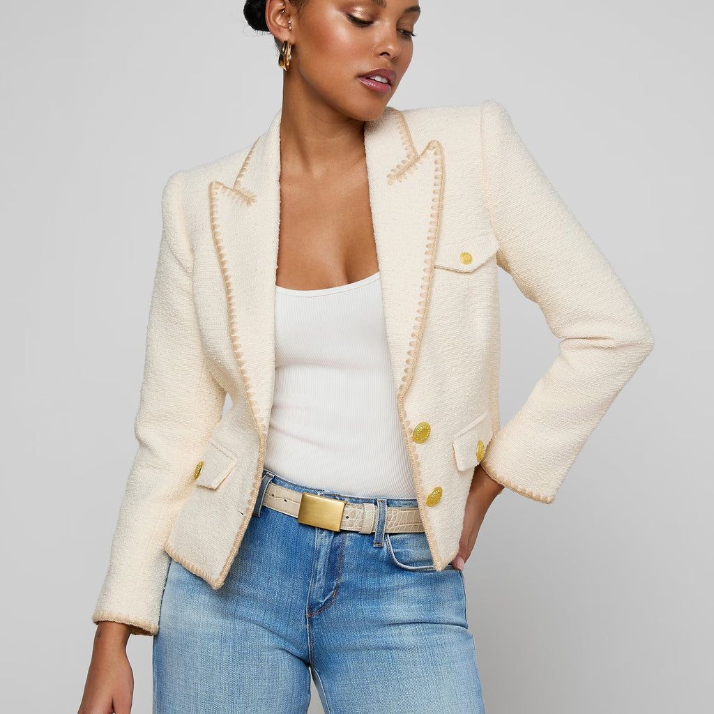 L'Agence Wylla Tweed Blazer
