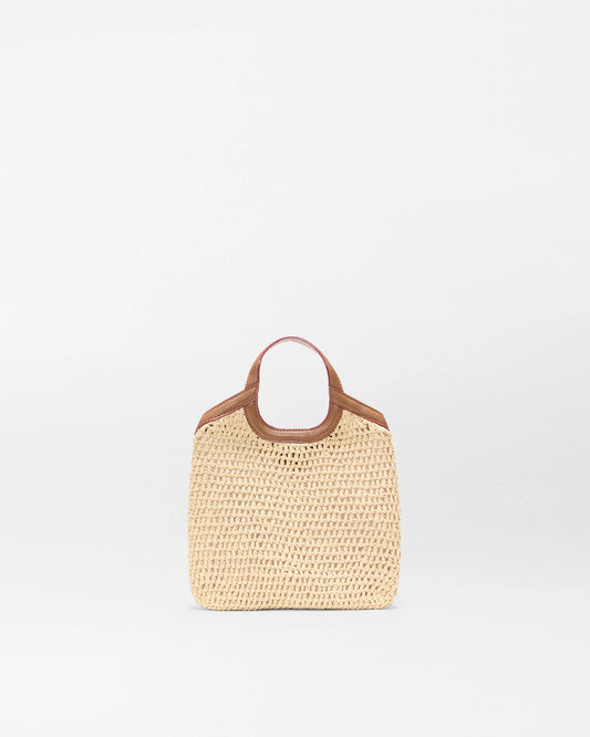 MZ Wallace Camel Mini Crochet Georgica Tote