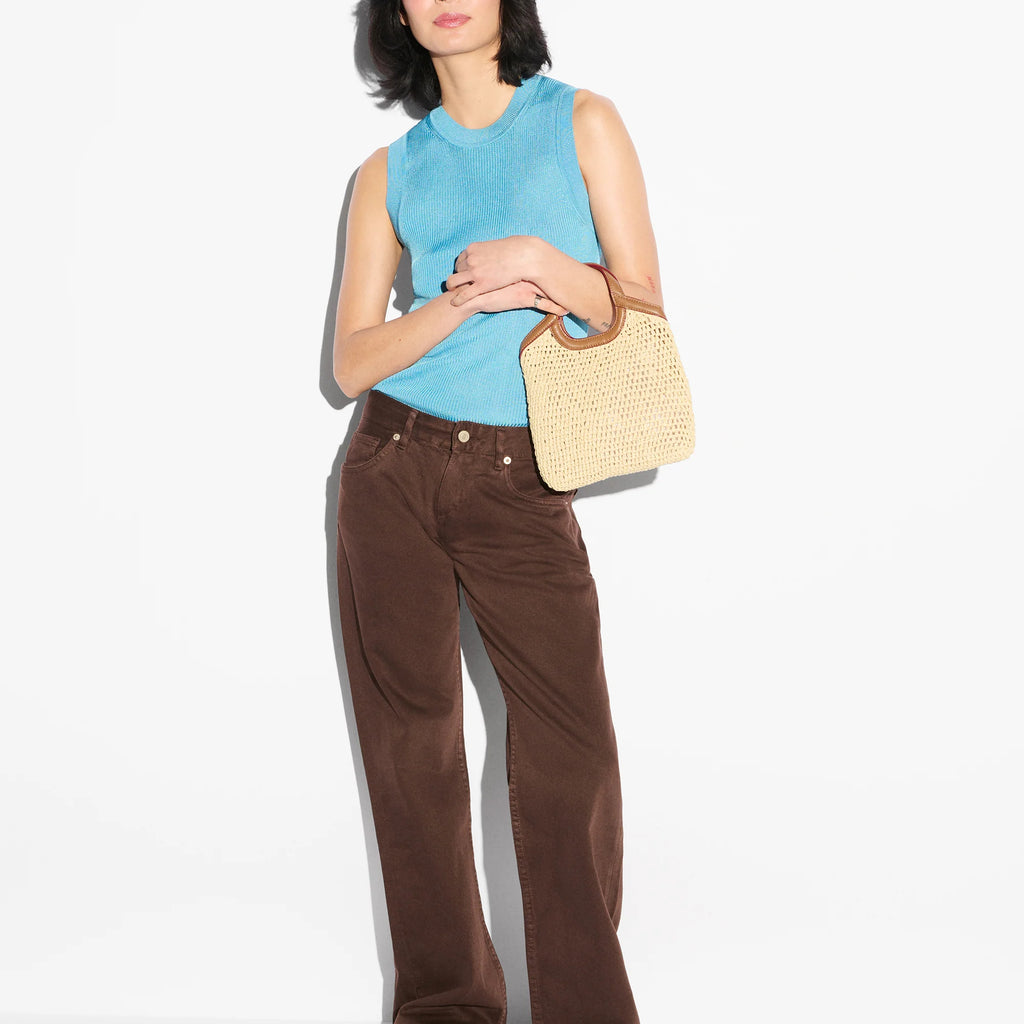 MZ Wallace Camel Mini Crochet Georgica Tote