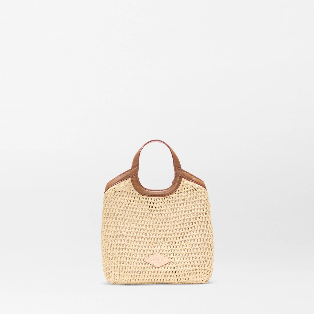 MZ Wallace Camel Mini Crochet Georgica Tote