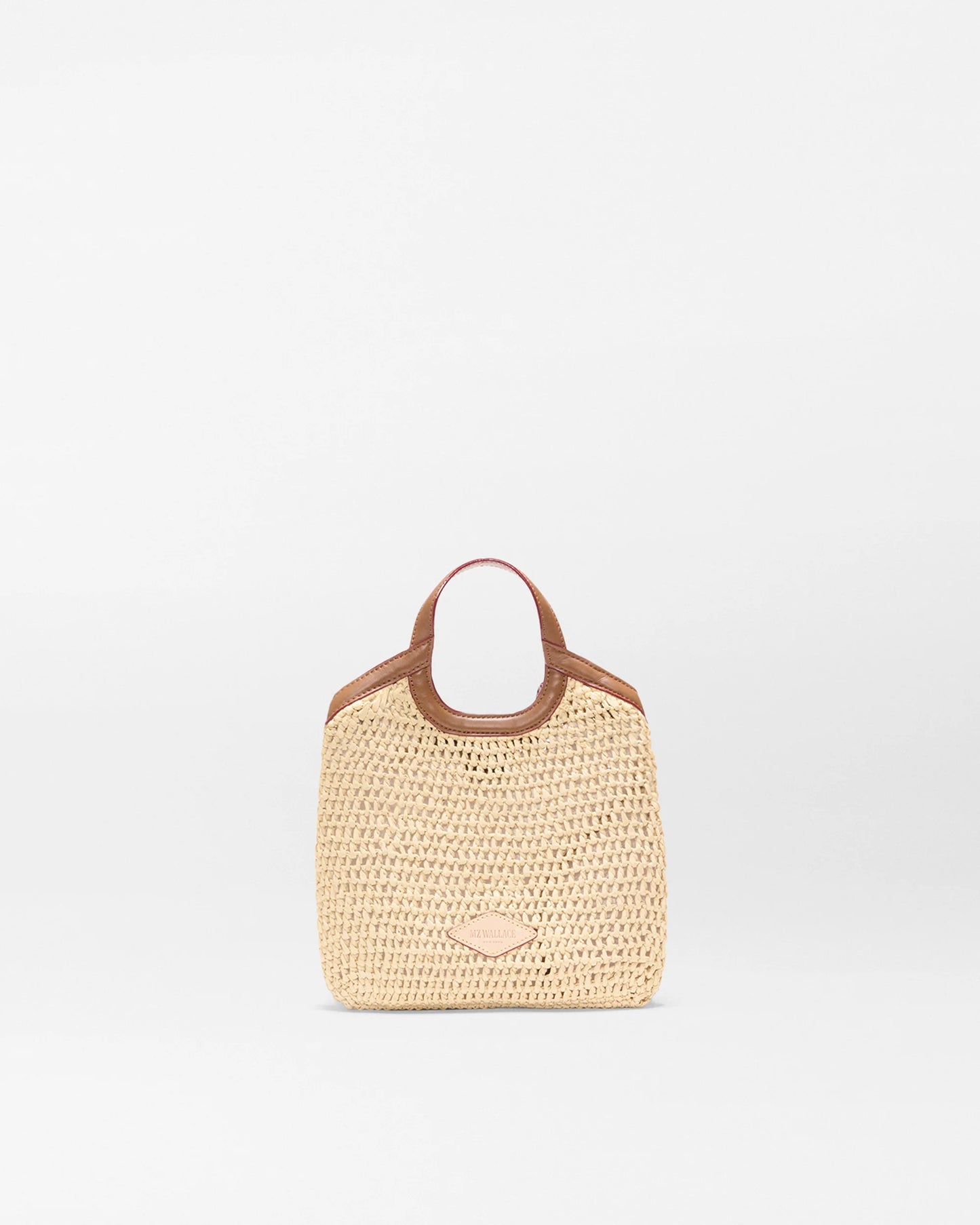 MZ Wallace Camel Mini Crochet Georgica Tote