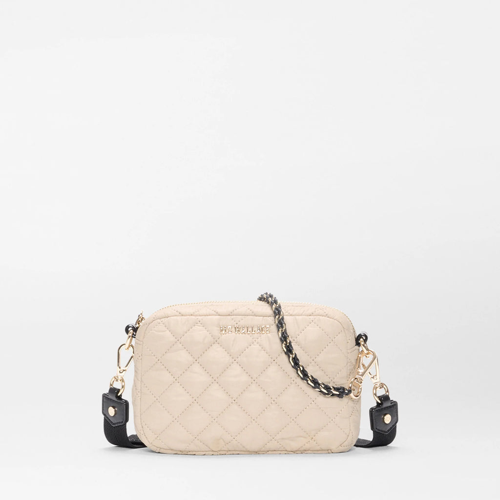 MZ Wallace Buff Black Mini Crosby Crossbody