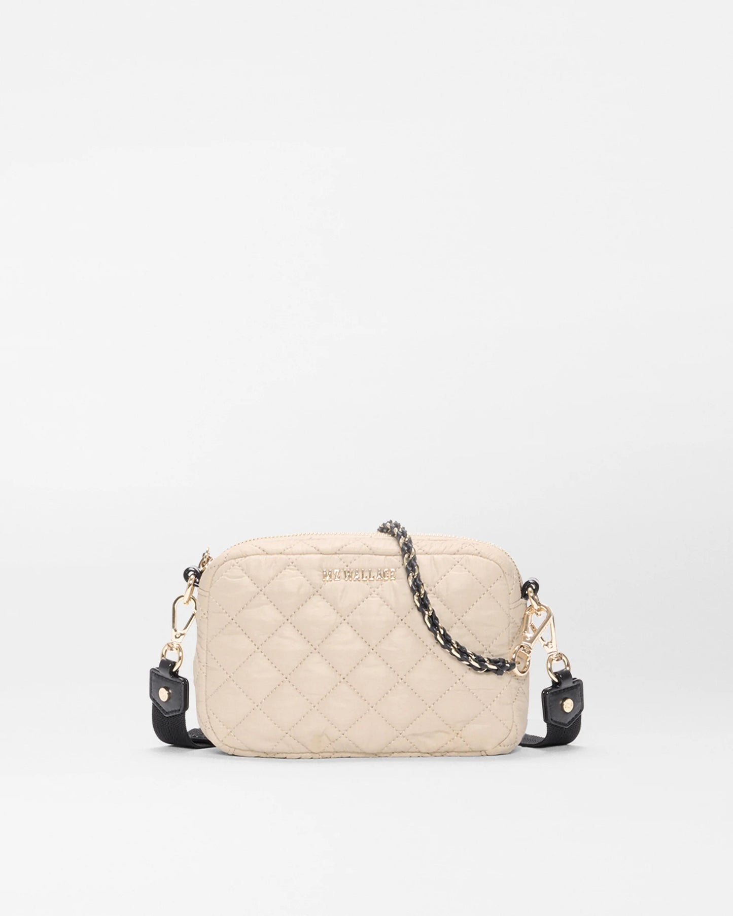 MZ Wallace Buff Black Mini Crosby Crossbody