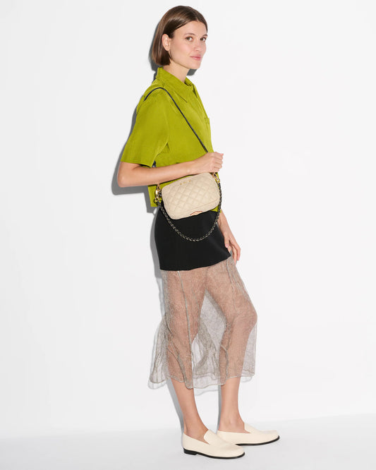 MZ Wallace Buff Black Mini Crosby Crossbody